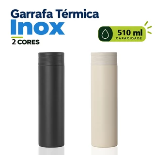 WATERSY Garrafa Térmica 510ml com Tampa | Quente 12h/Frio 24h | Ideal para Academia e Escritório
