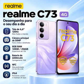 Celular Realme C73 4G 8GB 256GB 6.6" 120Hz 50MP 6000mAh NFC IP64
