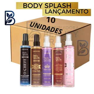 10 UND NOVO BODY SPLASH PERFUMARIA FINA(PODE ESCOLHER) 130ML PERFUME CORPORAL REFRESCANTE VARIAS FRAGRÂNCIAS