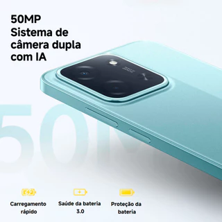 Celular Xiaomi Poco C85 4G NFC 8GB 256GB Global Dual Sim Micro SD Tela 6.9" 120Hz Bateria 6000 mAh