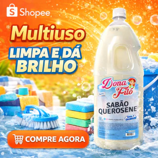 Sabão de Querosene 2L Multiuso Limpa Dá Brilho Desengordurante Limpeza Pesada Pisos Azulejos Quintal em Oferta na Shopee