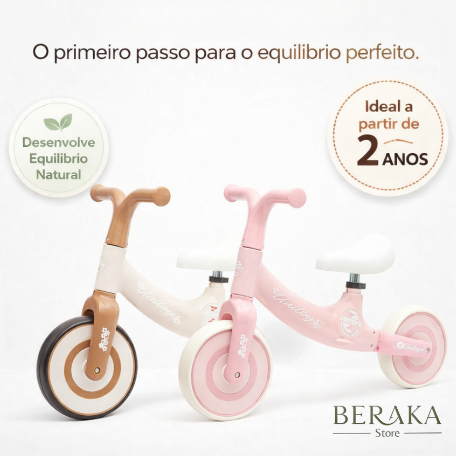 Bicicleta de Equilíbrio Infantil Sem pedal Retrô Vintage | Bike ...