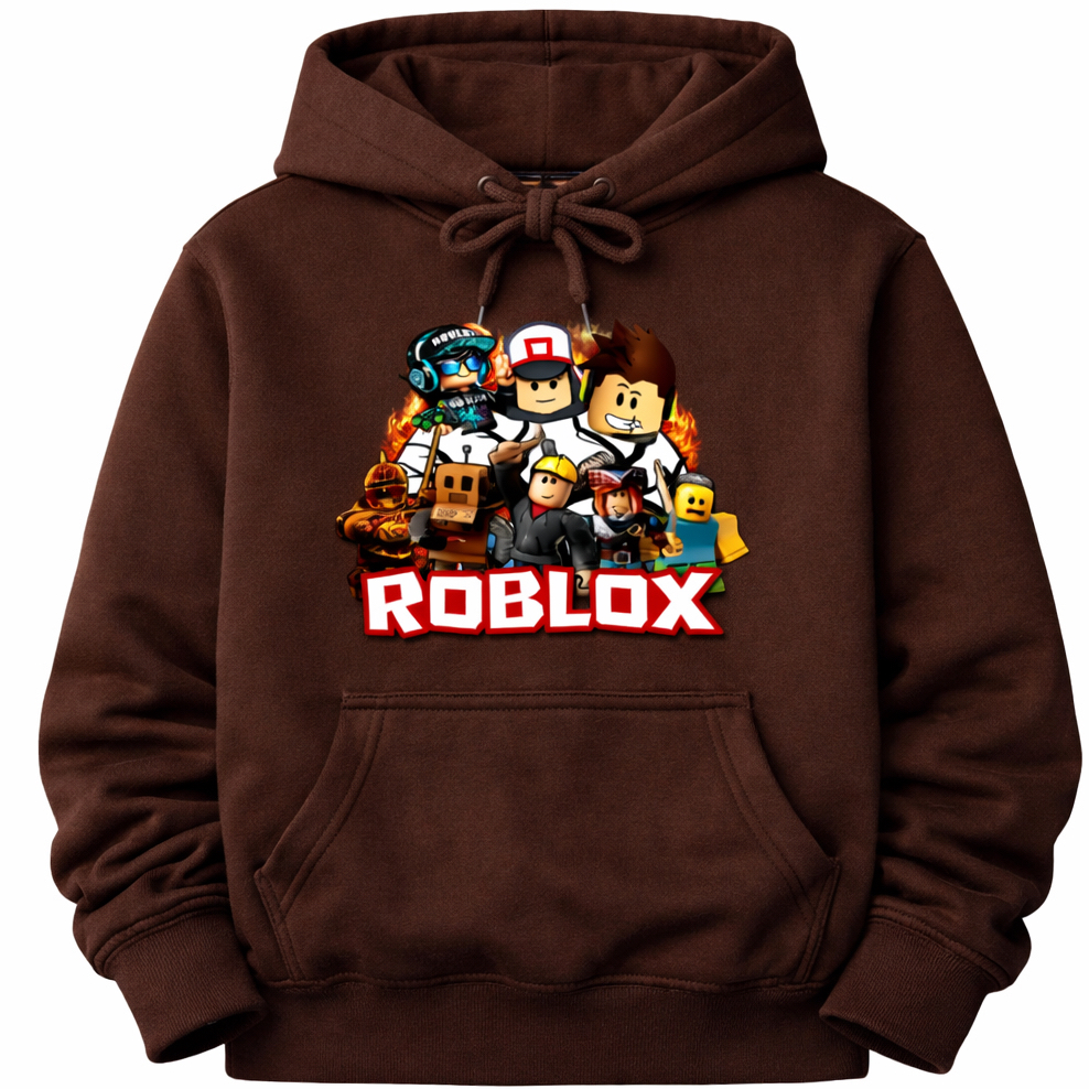 Moletom Infantil Estilo Roblox Gamer – Blusa Canguru com Capuz — imagem 4