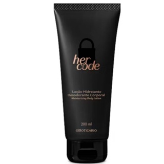 Hidratante Her Code O Boticário 200ml em Oferta na Shopee