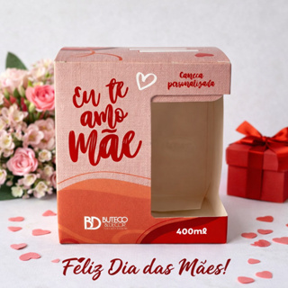 Kit Caixa Personalizada Para Caneca de Dia das Mães - Lembrancinha, Decoração, Eventos, Papel em Oferta na Shopee