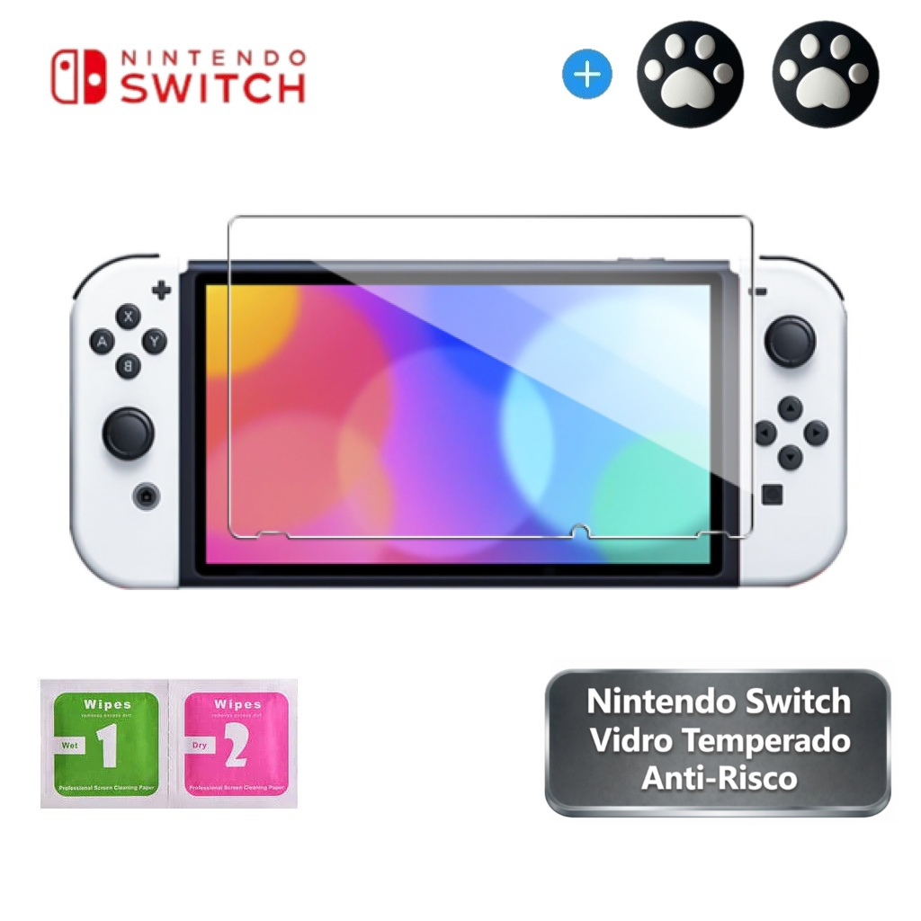 Nintendo Switch Lite クリア Película de Vidro Nintendo Switch Lite Padrão Oled Tela Protetora
