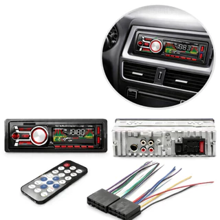 Aparelho De Som Automotivo Rádio De Carro Bluetooth Dupla USB Pendrive SD Rádio Aux In Mp3 Player Visor Led 9W Carpei