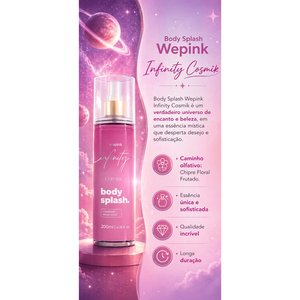 Body Splash WePink - Infinity Cosmik | Shopee Brasil
