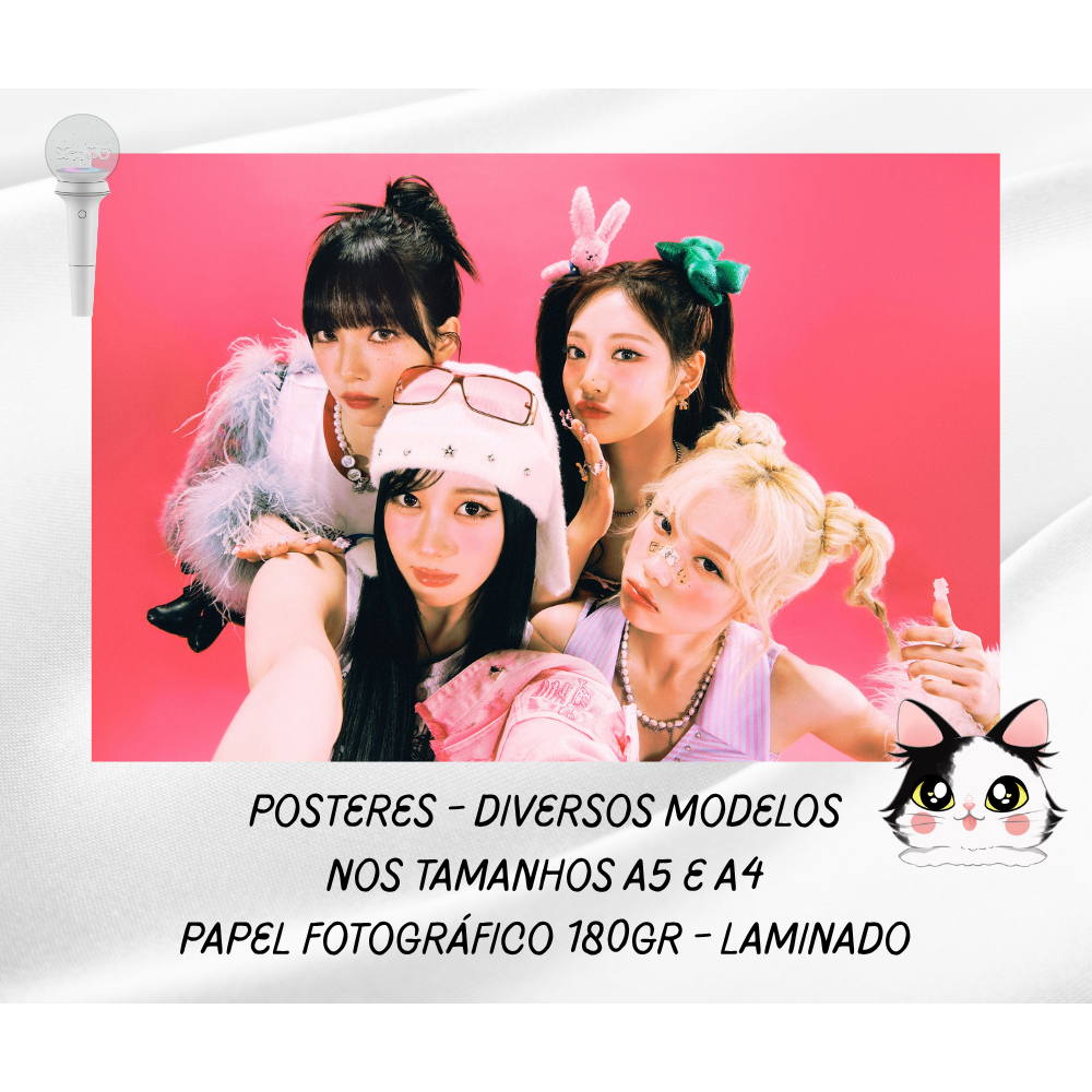 KPOP - AESPA - Pôster fanmade - Karina, Winter, Ningning, Giselle