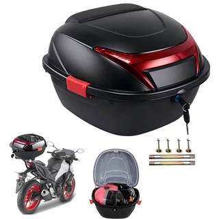 Baú Bauleto Moto C/Base 35L Universal com Trava, Resistente à Água e Antifurto