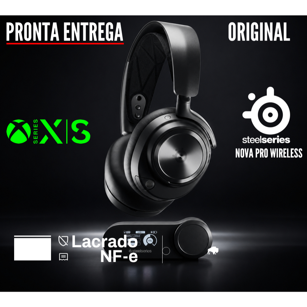 Headset Fone Gamer Steelseries Arctis Nova Pro Wireless Sem Fio