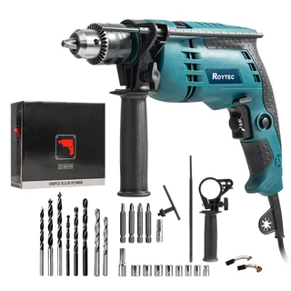 KIT 110v 220v Furadeira Parafusadeira de Impacto Auto Reverso 13mm Profissional 26 Peças