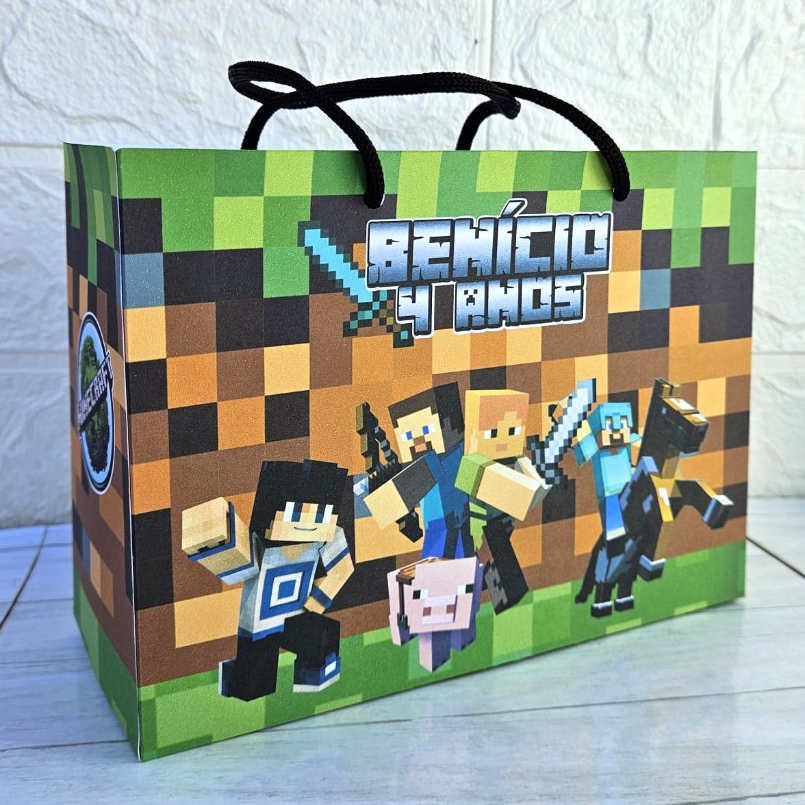 Kit Sacolas Minecraft Personalizado | A Partir de 5 unidades ...
