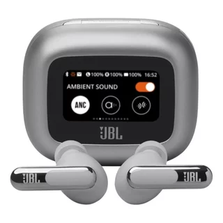 Fone De Ouvido Bluetooth Sem Fio Live Beam 3 JBL - Prata