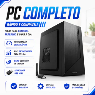 PC Intel i5 3470 16GB RAM SSD 120GB WiFi – Rápido para Estudos e Trabalho