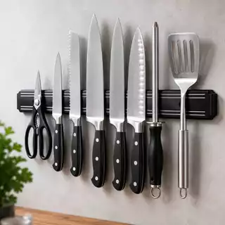 Suporte Magnético para Facas 33cm Ferramentas Utensílios Porta Facas Organizador de Parede Cozinha Oficina