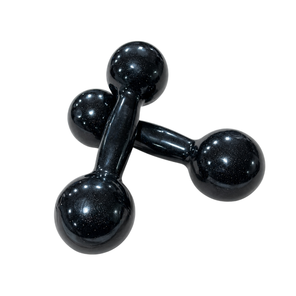 Par Halter Emborrachado 1 Kg Supino Fortalecimento Muscular Academia Peso Livre Treino de Braços