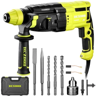Furadeira De Impacto1200W Martelete Parafusadeira Profissional Desoon Rompedor Perfurador Demolidor 3 Funções Concreto