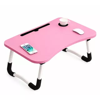 Mesa De Colo Mdf Suporte Notebook Tablet Copo Sofá Cama mesinha