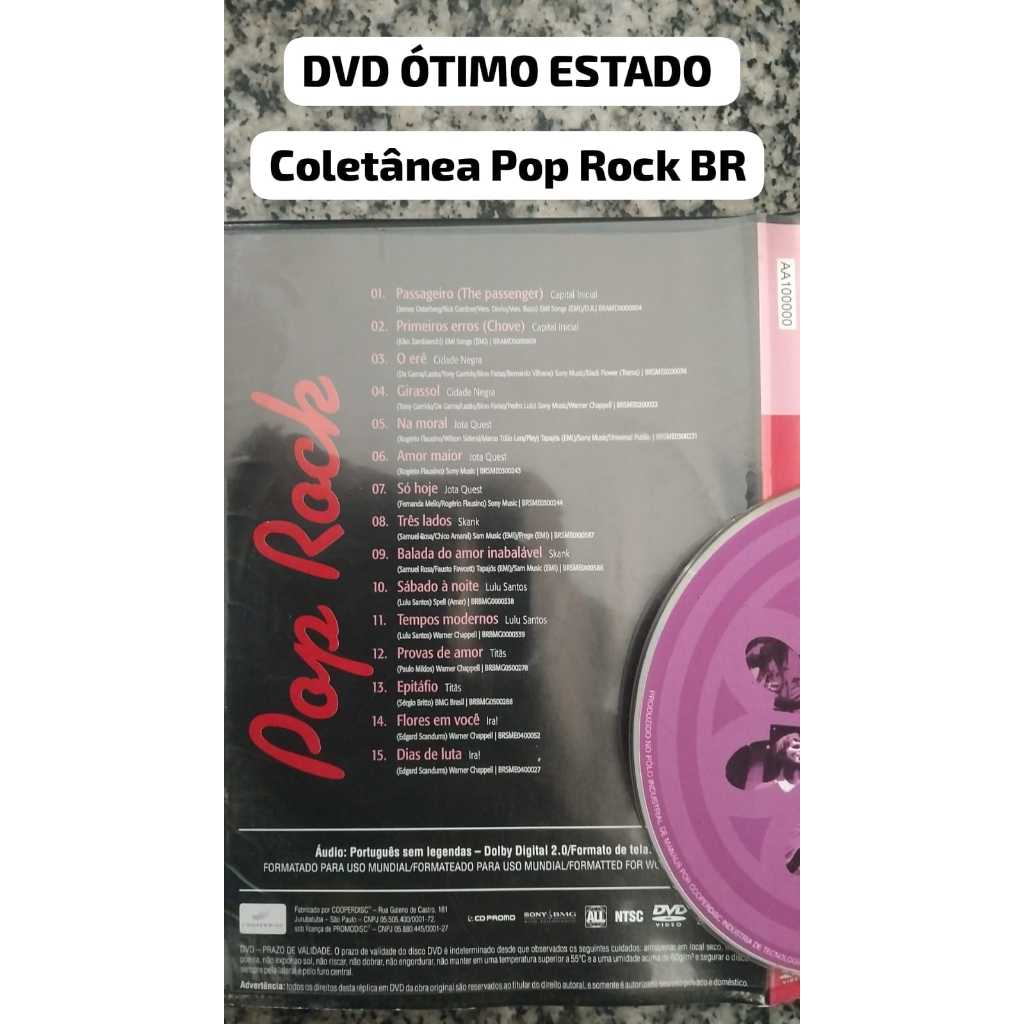 DVD MÚSICA - VÁRIOS ARTISTAS INCRÍVEIS! Cold Play, Depeche Mode