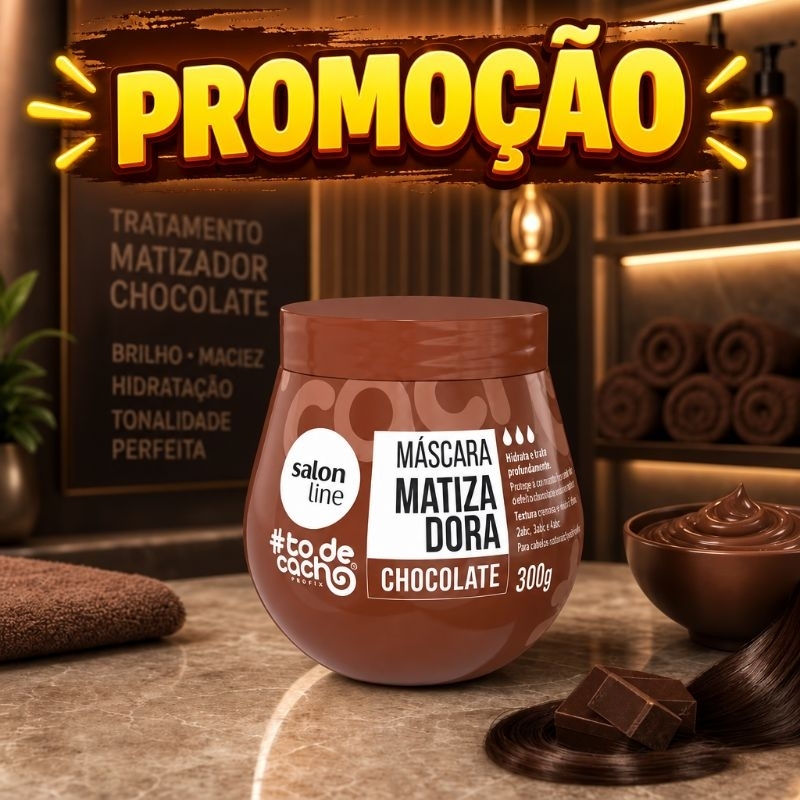 Máscara Matizadora Chocolate 300g - Salon Line | Shopee Brasil