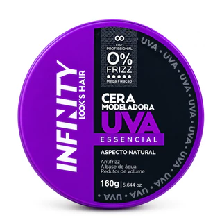 Cera Modeladora Uva 160g Infinity Looks Hair Pomada Capilar 1un 3un 6un