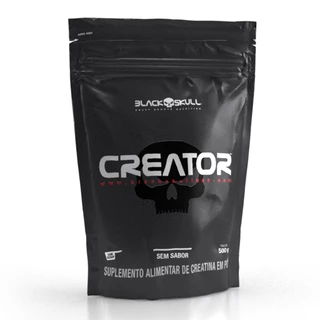 Creator - Creatina Monohidratada - Refil 500g - Black Skull