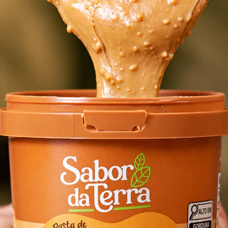 Pasta de Amendoim Doce de Leite c/ Whey Protein Zero Açúcar 450g - Sabor da Terra