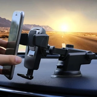 Suporte Celular Carro Veicular Estável Ajustável com Ventosa Rotação 360°