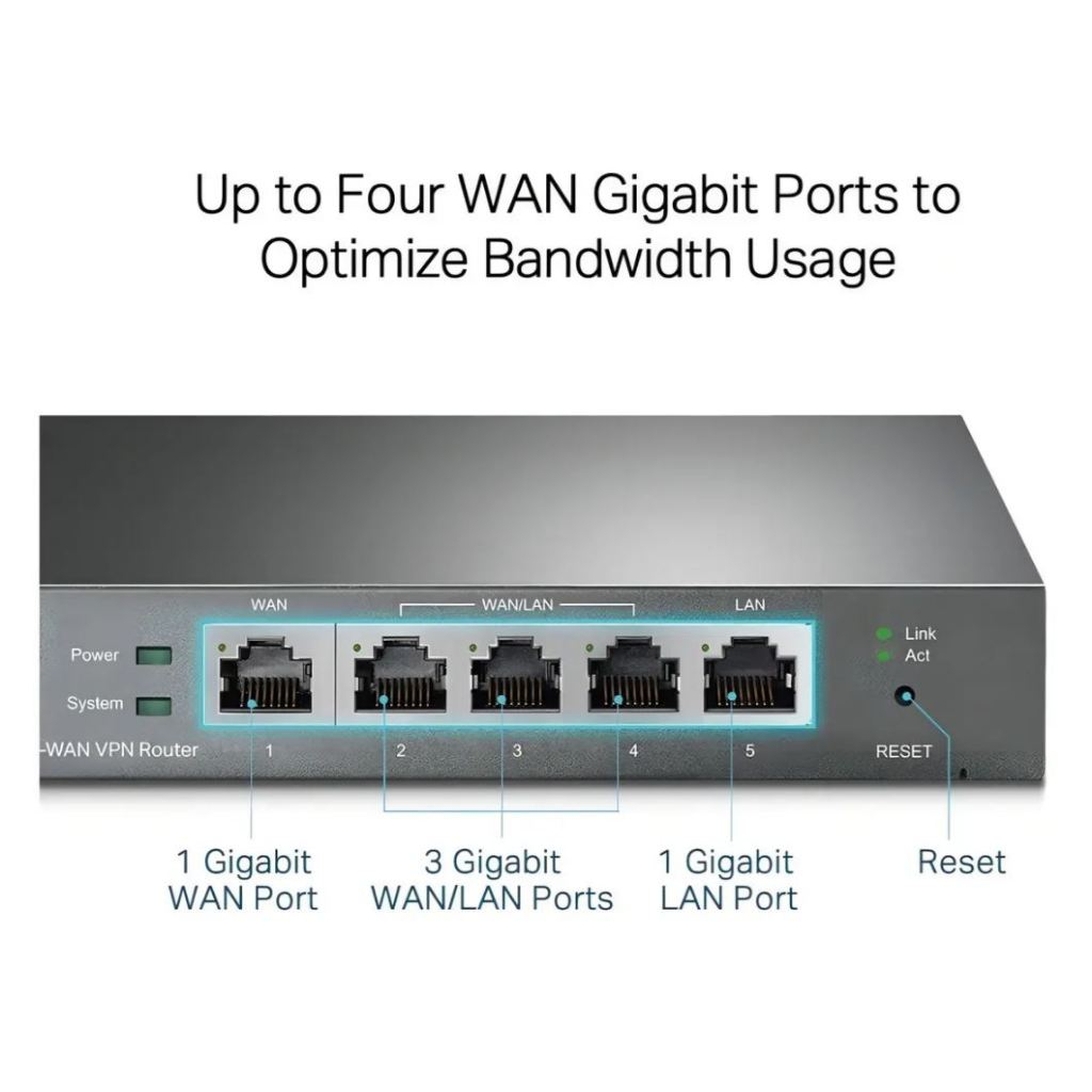 Roteador Vpn Load Balance Tp-link Omada Er605 Gigabit Cor Preto # Semi ...