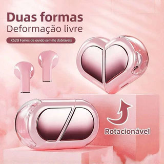 K520 Fones de Ouvido Estéreo HiFi HD Som Surround Espacial Compatível Universal Fone Sem Fio