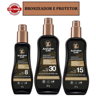 Protetor Solar e Bronzeador Corporal Australian Gold 237gr - FPS 30 / 15 / 8 Escolha Na Variação