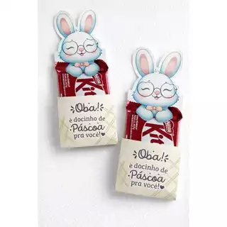 Porta KitKat | Coelhinho da Páscoa | Lembrancinha | Festa | Personalizados | Pascoa em Oferta na Shopee