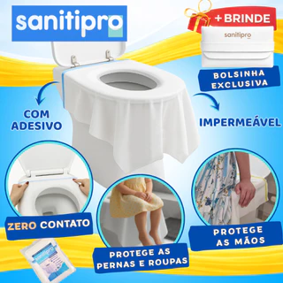 Protetor De Vaso Assento Sanitário 40un Com adesivo Descartável Impermeável Para Privada com Estojo em Oferta na Shopee