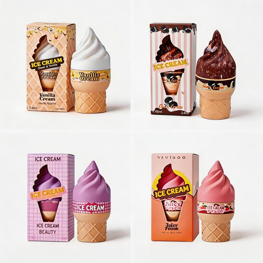 Perfume Feminino Ice Cream 100ml – Aroma Doce Gourmet (Sorvete, Cherry, Chocolate ou Vanilla) | Presente Perfeito em Oferta na Shopee