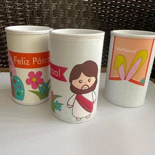 Cofrinho Personalizado com embalagem + laço - PASCOA 2026**FAZEMOS EM TODOS OS TEMAS em Oferta na Shopee