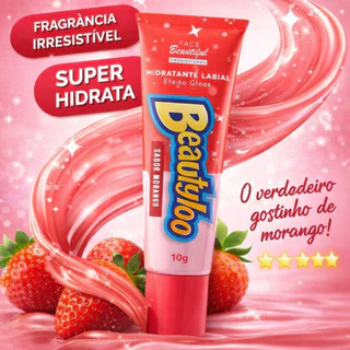 Hidratante Labial Morango Lip Gloss Tutti Fruti Face Beautyfull Uva Lip Balm em Oferta na Shopee