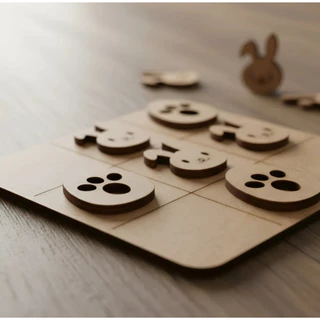 10 Jogos da velha Pascoa Ovo Coelho em MDF 10cm tabuleiro brinquedo presente lembrancinha kit em Oferta na Shopee