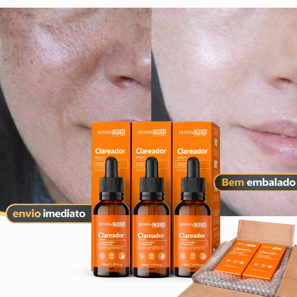 Kit 3 Sérum Clear Clareador 30ml Dermachem em Promoção na Shopee