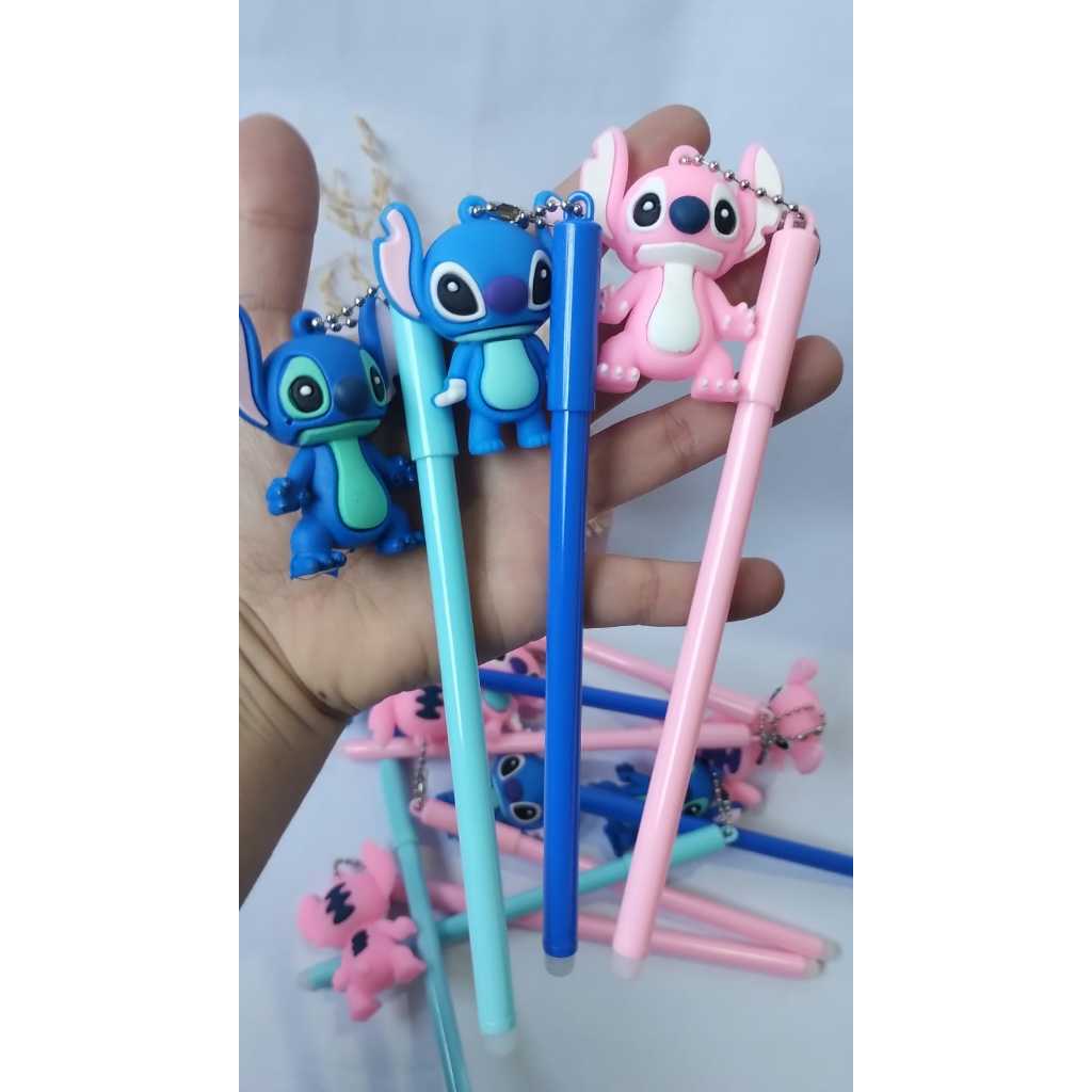 CANETA FOFA STITCH COM CHAVEIRO / PAPELARIA FOFA KAWAII | Shopee Brasil