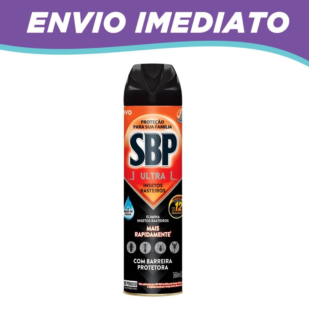 Inseticida Aerossol Ultra Insetos Rasteiros 360ML SBP | Shopee Brasil