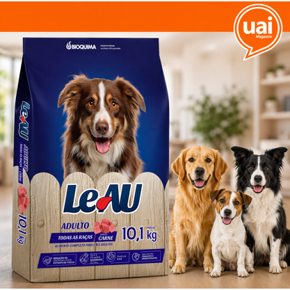 Ração Cachorro Sabor Carne Todas as Raças 10Kg - Leau Dog | Shopee