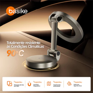 Suporte Magnético para Carro Colagem Forte Instalação Rápida Universal para Todos os Celulares