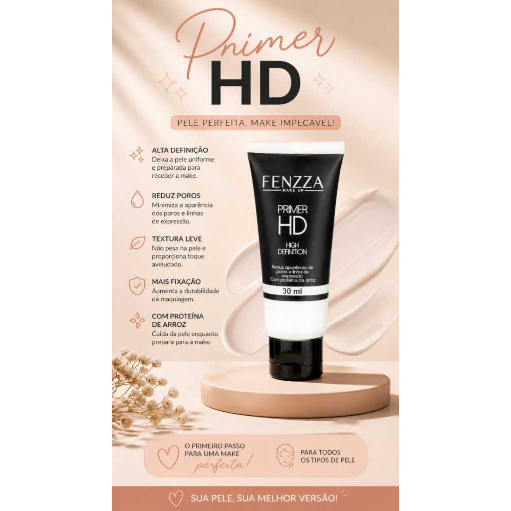Primer para rosto ruby rose studio perfect | Shopee Brasil
