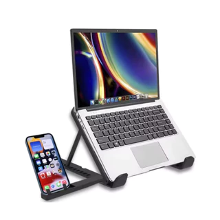 Suporte Notebook Laptop Tablet Macbook celular Base Regulável Premium Home Office Plástico Ergonômico apoio dobrável
