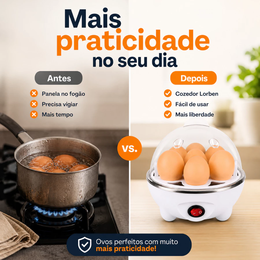 Cozedor de Ovos Elétrico para até 7 Ovos Prático e Rápido - foto 7