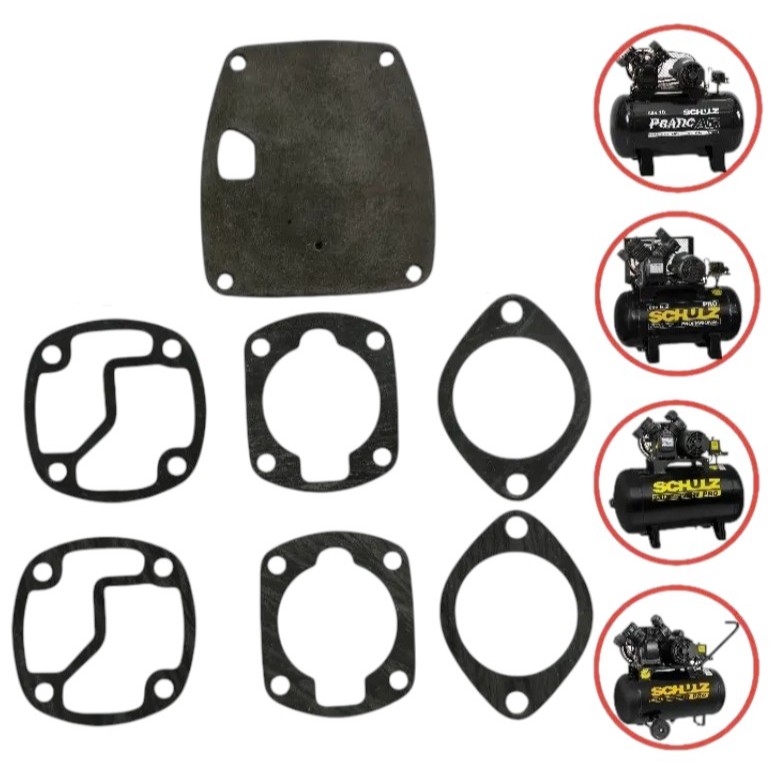 Kit De Junta Compressor Schulz Csv 10pro / Csv10 Pratic Air