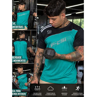 Camisa Masculina Dry Fit Esportes Fitness