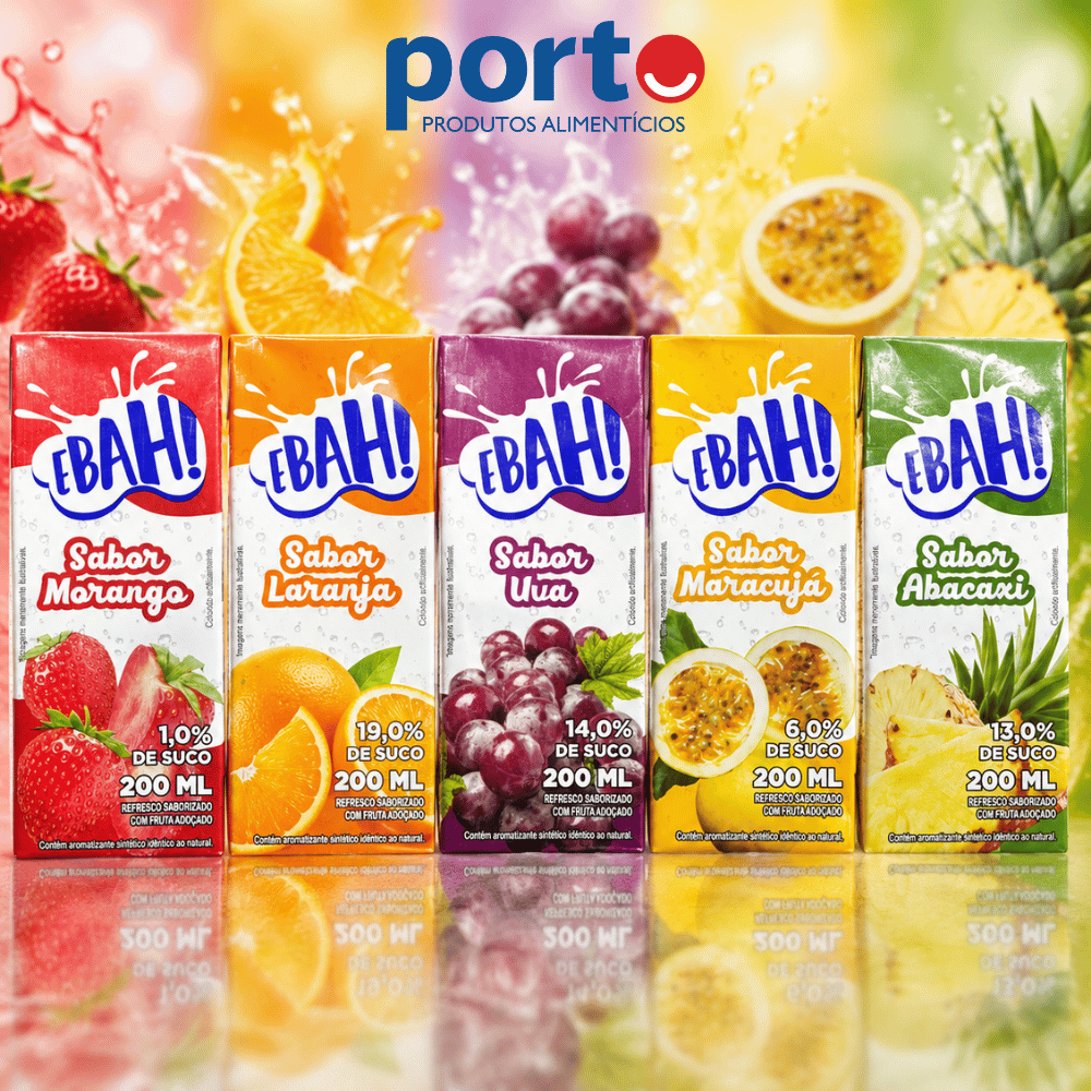 Suco de Caixinha Ebah 200ml Caixa com 27 Unidades - Sabores Variados ...