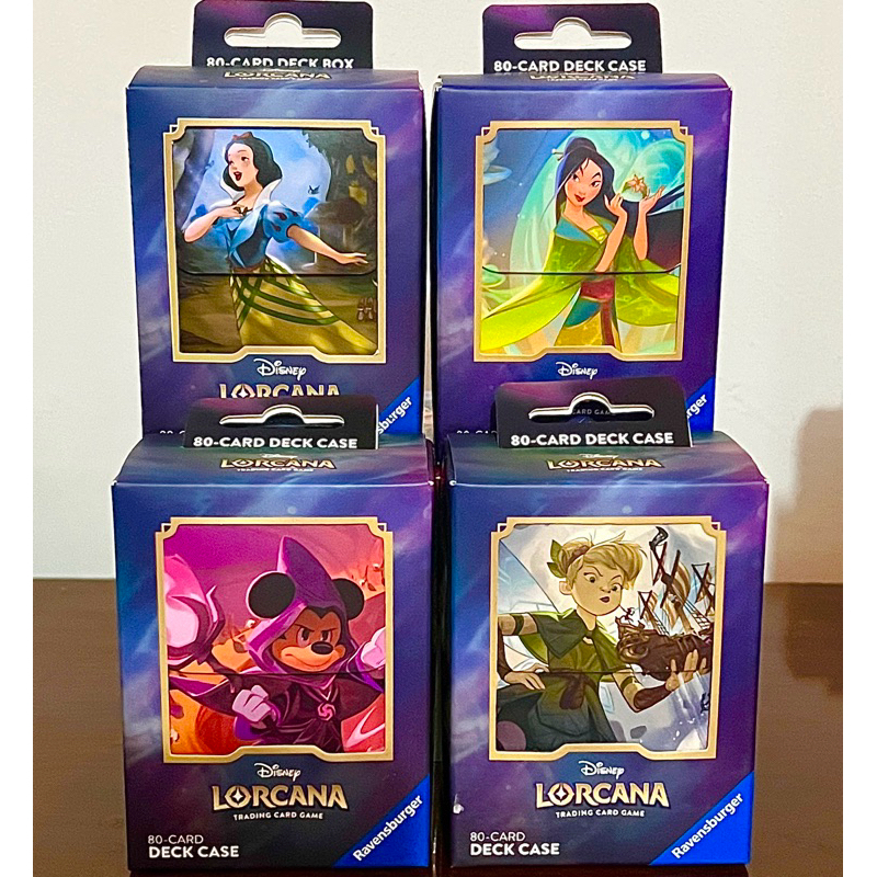Disney Lorcana TCG Deck Box porta Cards Ravensburger Mickey Mulan